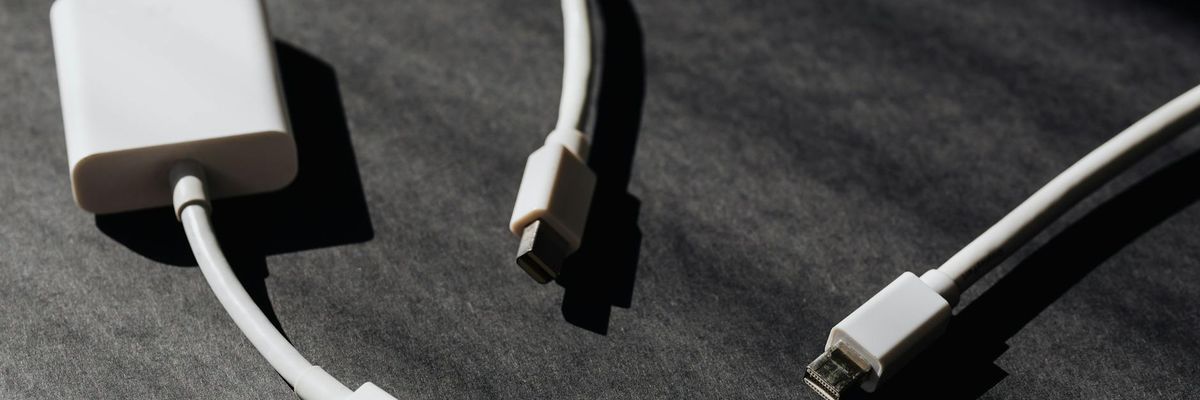 Abstract connection lines representing a community of active people